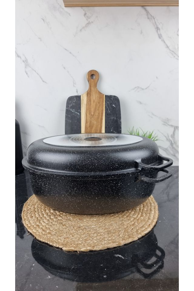 Гусятниця 8,0л овальна кришка-гриль 40*27*22см EB-9172