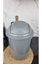 Відро для сміття 12л 26,5*40см сіре M-418 ᐉ M-418 - - класна ціна в ProPosud