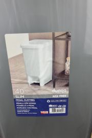 Відро для сміття 40л з педаллю Slim сіре 01044 ᐉ 01044 - - класна ціна в ProPosud
