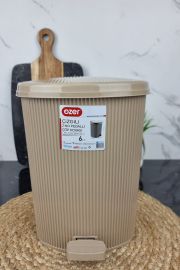 Ведро для мусора 6,0л Line с педалью латте OZER-CZ-002 ᐉ OZER-CZ-002 - - класная цена в ProPosud