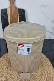 Ведро для мусора 6,0л Line с педалью латте OZER-CZ-002 ᐉ OZER-CZ-002 - - класная цена в ProPosud