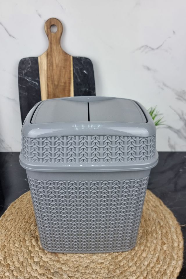 Відро для сміття 5,0л В'язка сіре M-1022 ᐉ M-1022 - - класна ціна в ProPosud