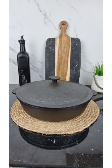 Сковорідка чавунна 300*60мм чавун.кришка Monolith Brizoll M3060U-1 ᐉ M3060U-1 - - класная цена в ProPosud