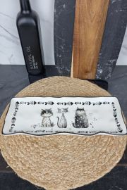 Котики Блюдо прямоугольное 23*13*3см 700-22-23 ᐉ 700-22-23 - - класная цена в ProPosud
