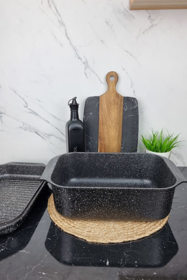 Гусятница 8,5л прямоугольная с крышкой 34*24*8см EB-4612 ᐉ EB-4612 - - класная цена в ProPosud