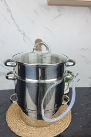 Соковарка из нержавеющей стали 8,0л со стеклянной крышкой Basic MR-1030 ᐉ MR-1030 - - класная цена в ProPosud