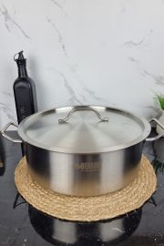 Кастрюля из нержавеющей стали с крышкой 9,0л 32*12см BN-632 ᐉ BN-632 - - класная цена в ProPosud