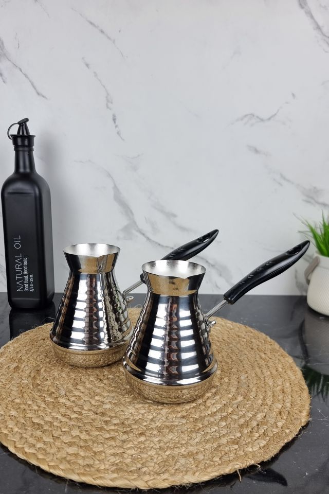 Набір турок із нержавіючої сталі 2шт по 650мл BN-654 ᐉ BN-654 - - класна ціна в ProPosud