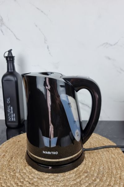 Електрочайник пластиковий 1,7л 2000Вт Black MR-038 ᐉ MR-038 Black - - класна ціна в ProPosud