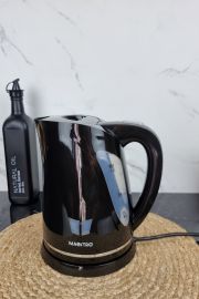 Електрочайник пластиковий 1,7л 2000Вт Black MR-038 ᐉ MR-038 Black - - класна ціна в ProPosud