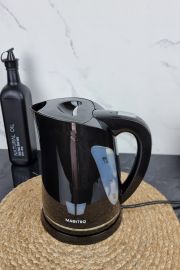 Електрочайник пластиковий 1,7л 2000Вт Black MR-038 ᐉ MR-038 Black - - класна ціна в ProPosud