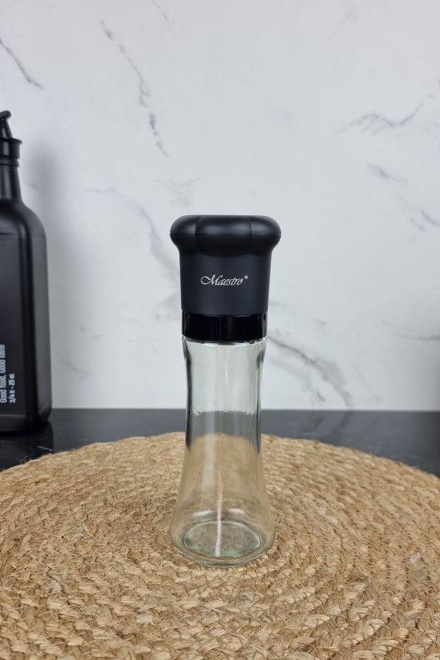 Млинок для спецій скляний висота 20см Black MR-1613 ᐉ MR-1613 Black - - класна ціна в ProPosud