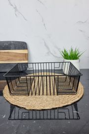 Корзина для хлеба прямоугольная черного цвета 30,5*23*9см 0442 ᐉ 0442 - - класная цена в ProPosud