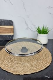 Крышка стеклянная с металлическим ободком 26см 0815 ᐉ 0815 - - класная цена в ProPosud