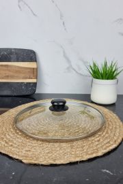 Крышка стеклянная с металлическим ободком 26см 0837 ᐉ 0837 - - класная цена в ProPosud