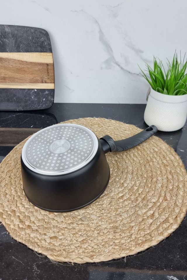 Ковш с антипригарным покрытием диаметр 16см Black marble 4125 ᐉ 4125 - - класная цена в ProPosud