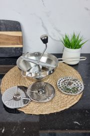 Мельница многофункциональная Kamille 5092, нержавеющая сталь, 3 сменных сита ᐉ 5092 - - класная цена в ProPosud
