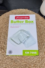 Масленка Kamille 7008 из нержавеющей стали с прозрачной крышкой ᐉ 7008 - - класная цена в ProPosud