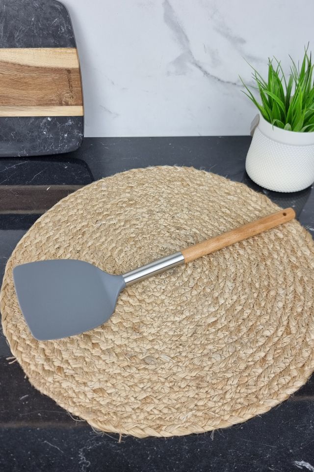 Кухонная лопатка Kamille 8851, 34 см, нейлон и дерево ᐉ 8851 - - класная цена в ProPosud